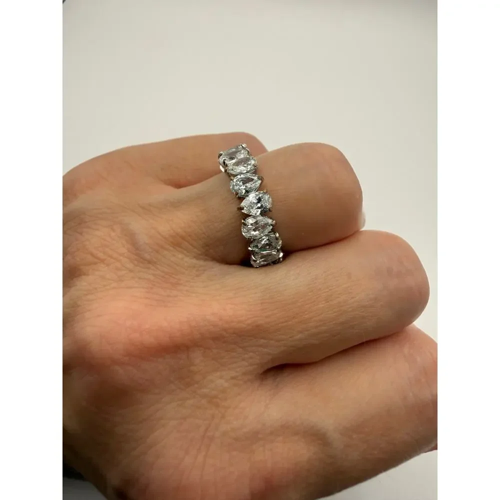 Swarovski Matrix Vittore Ring, Pear-Shaped Crystal Stones